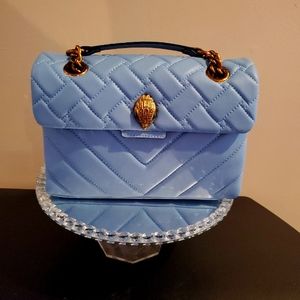 Kurt Geiger Kensington Blue Leather Bag
